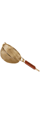 Сито фритюрница металлическая с деревянной ручкой