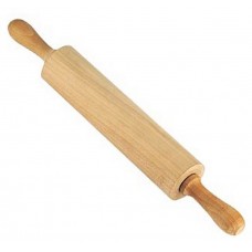 Скалка деревянная с крутящимися ручками 41см