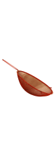 Сито фритюрница красная, металлическая со стальной ручкой и ушка