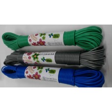 Верёвка для белья  цветная   20мет      0018  (Польша)