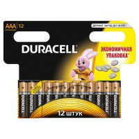 Батарейки мизинчиковые duracell 12 шт