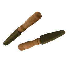 Брусок абразивный "Лодочка" с деревянной ручкой