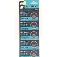  Батарейки литиевые Videx Lithium, тип CR1216, 3V 5ш